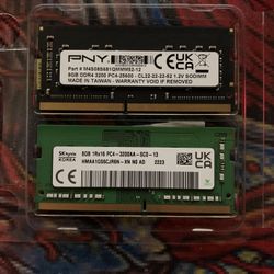 2 x 8GB DDR4 3200 MHz Laptop Ram