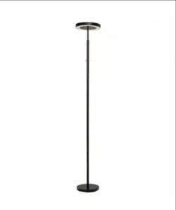 Hampton Bay 71.65 in. Black LED Floor Lamp