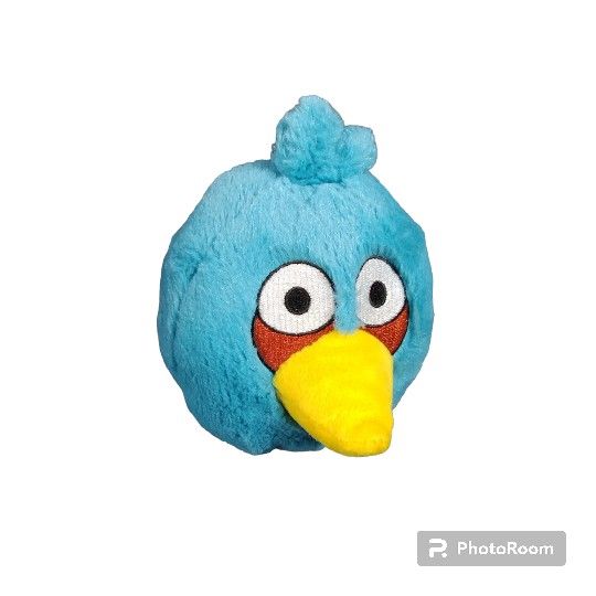 Rovio Angry Birds Blue Jay 5" Plush Stuffed Animal Bird Doll no sound