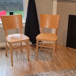 2 Wooden Chairs