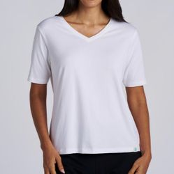 Women's size XL Everyday Short Sleeve V-Neck T-Shirt