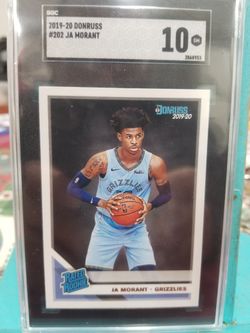 Ja Morant Rookie card SGC 10