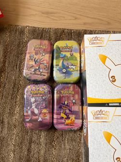 Pokémon Trading Card Game Mini Tins Set of 4