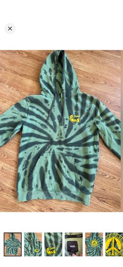 Vans Green Tie Dye Hoodie S PEACEFUL OUTDOORS