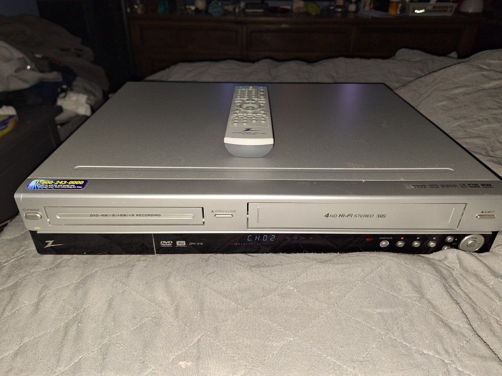 Zenith ZRY-316 DVD Video Player Recorder -RW/-R VCR VHS Combo Remote RCA -READ- $175