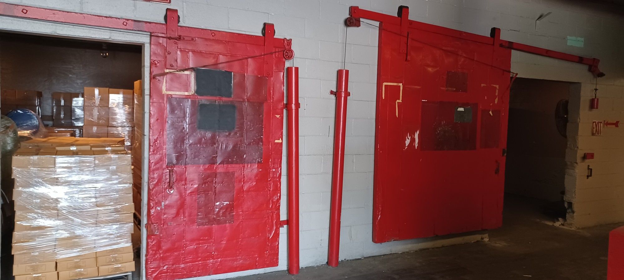 1 Of 3 Metal Industrial Rolling Barn Door Style Fire Doors