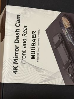 4K Mirror Dash Cam Front and Rear