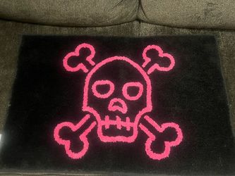 Skull Bath Mat Rug