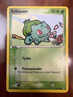 Pokemon Bulbasaur 45/100 EX Crystal Guardians Non-Holo Common NM/M 🍃