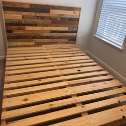 Bed Frame - Solid Wood - Queen