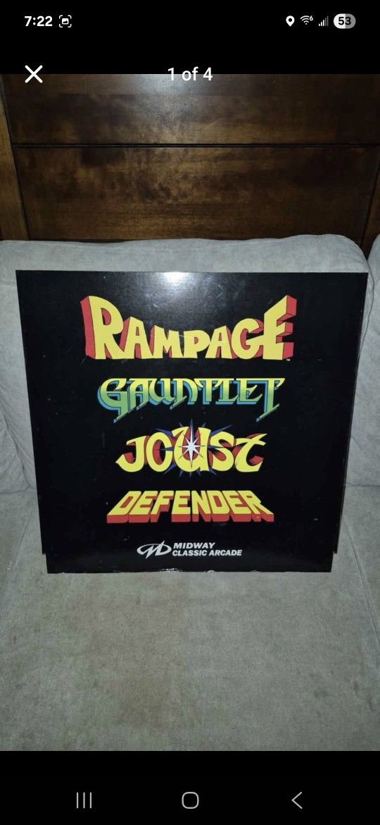 Arcade 1up Rampage Kick Panel. 🎮 🔥