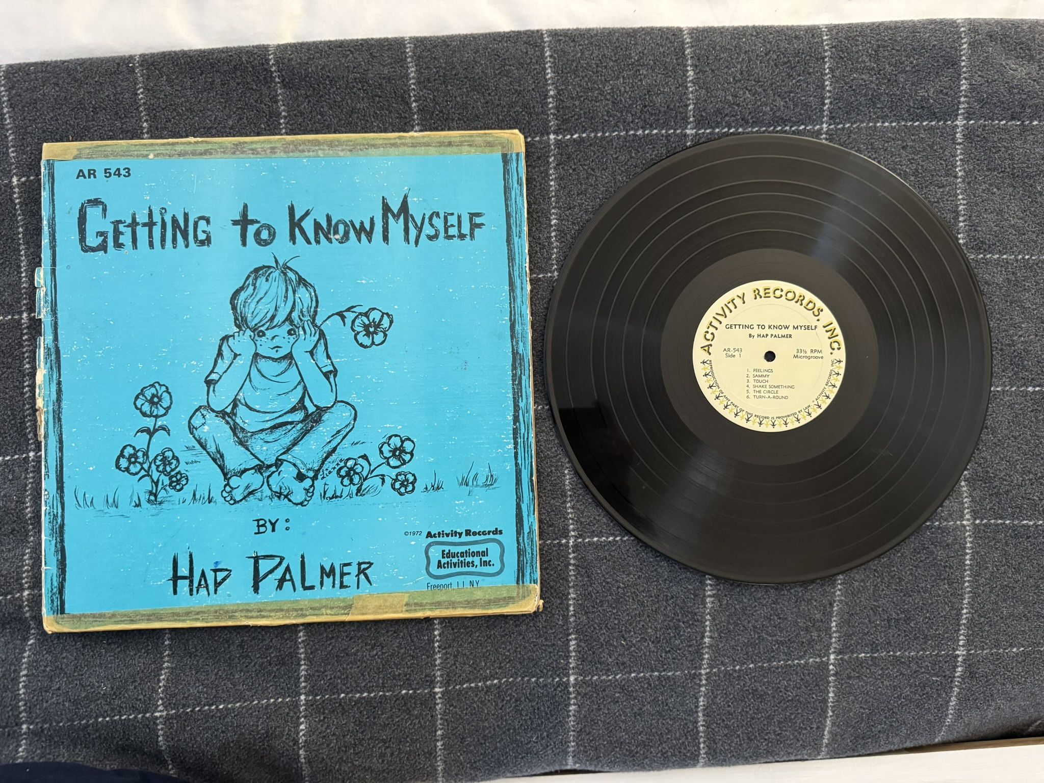 1972 Getting To Know Myself Hap Palmer Children's Vinyl LP Record