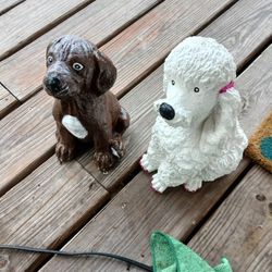 Vintage Concrete  Poodle