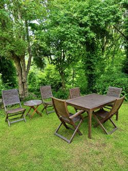 8pc Teak Patio Set