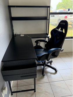 Gaming Setup Desk + Gaming Chair for Sale