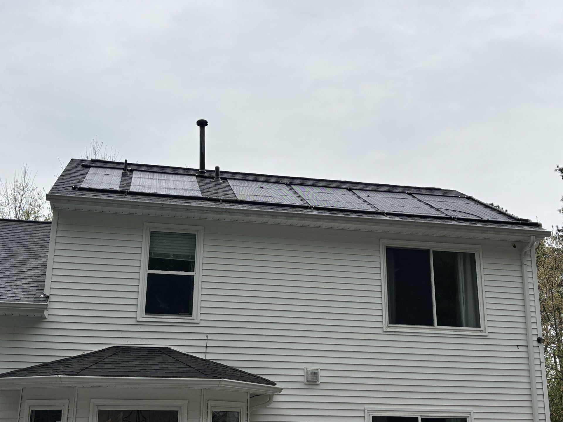 Pool Roof Solar Heat Panels