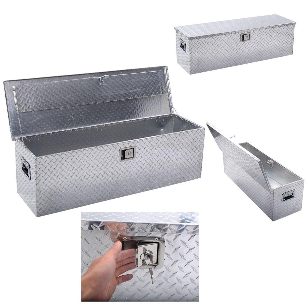 49" X 15" Aluminum Tool Storage Box With Lock