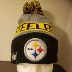 Pittsburgh Steelers New Era Pom Beanie