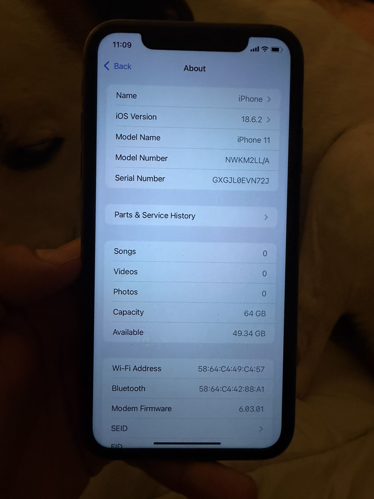 iPhone 11 64 GB Black Unlocked with Otterbox Defender Pro