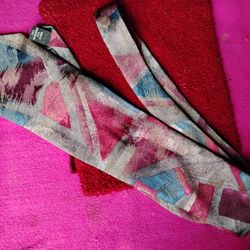 A  Nice  Pink , Blue, Grey , Dark Pink Men's Tie 