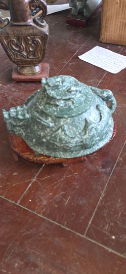 Antique Estate Jade incense burner