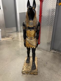 Large Anubis Egyptian God Statue