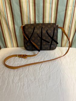 Brown leather crossbody