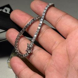 Moissanite Tennis Bracelet 925 Silver 