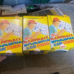 1981 Topps Baseball Stickers Boxes.100 Packs Per $60 each or all for 160. Possible Henderson rookie sticker