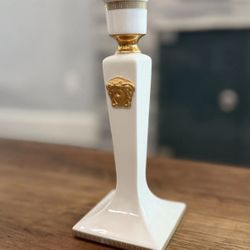 Versace Gold Porcelain Candle Holder- Matching Available