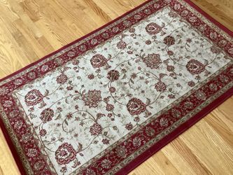 Area Accent  Rug Burgundy  Red 3 x 4.5