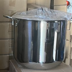 Olla Grande Clásica 40qt De Acero Inoxidable Con Su Parrilla Nueva Princes House 