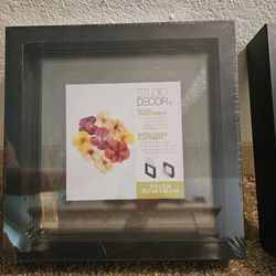 2 Black shadowboxes