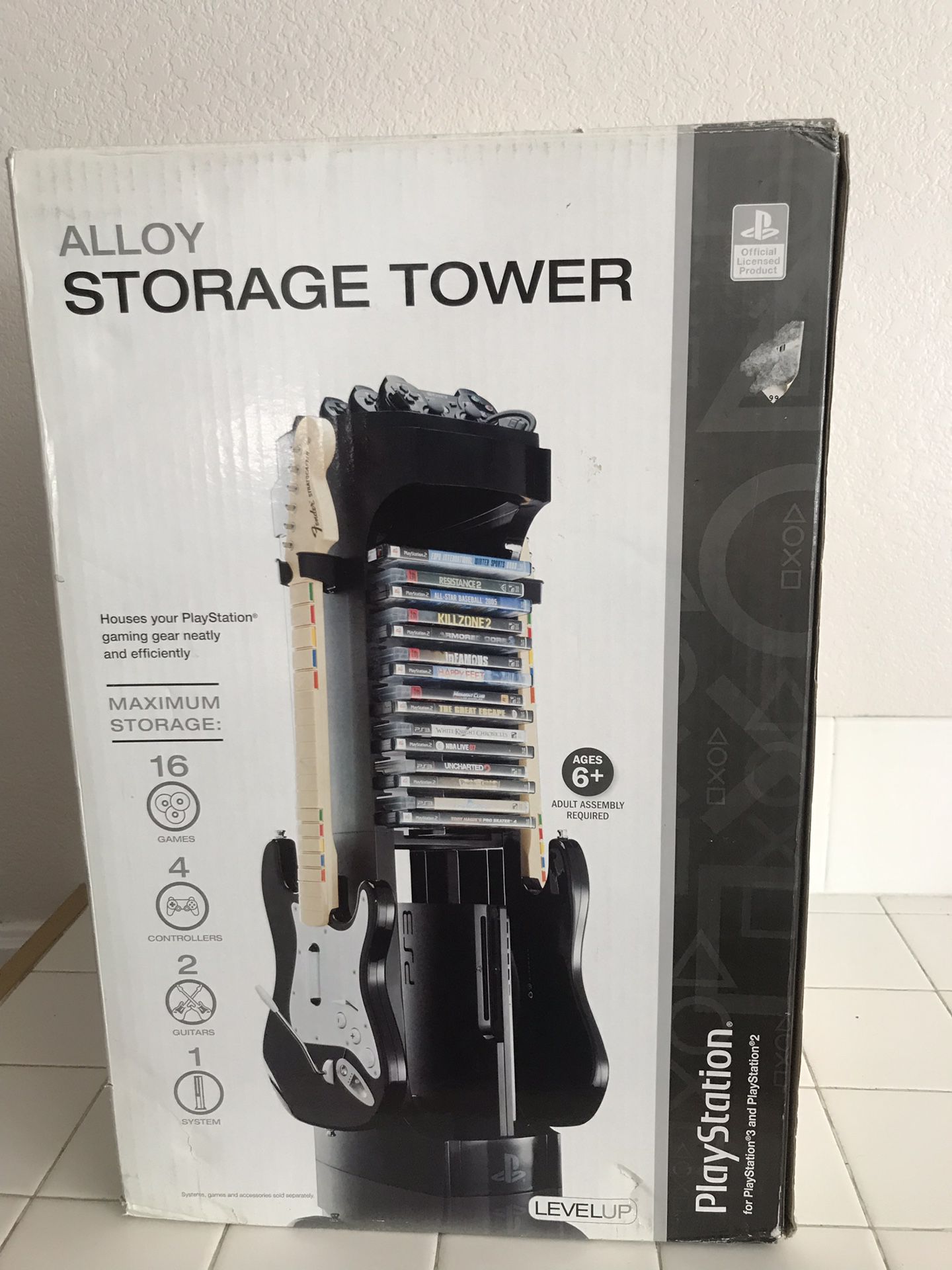 Playstation storage tower