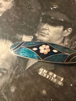 Vintage Cloisonné Enamel Floral Brooch Pin