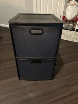 Sterlite 2 Drawer In Black And White