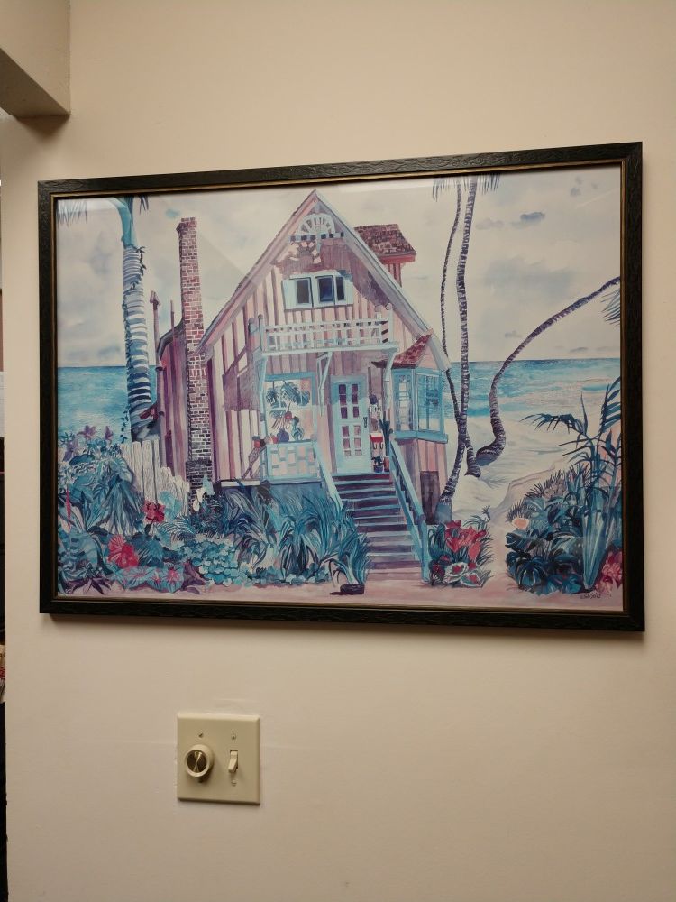Gorgeous framed art that is signed