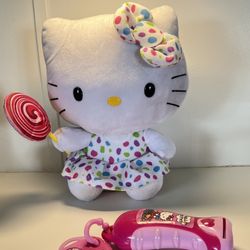 Hello Kitty Ballerina TY Sanrio plush 2 pieces
