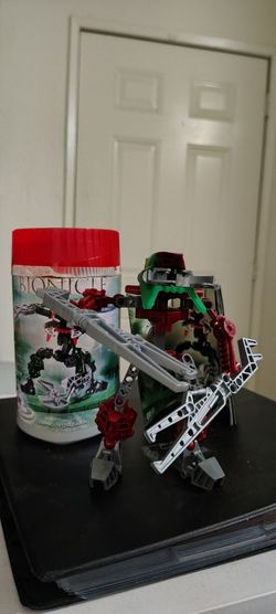 Lego Bionicle 8614 Vahki Nuurakh 99% Complete with mismatched canister & manual