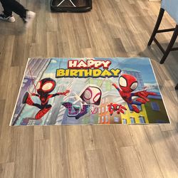 Amazing Spidey And Friends Birthday banner 