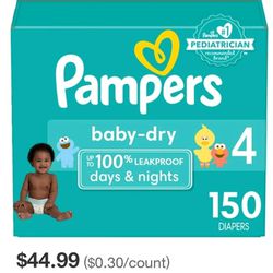 PAMPERS SIZE 4