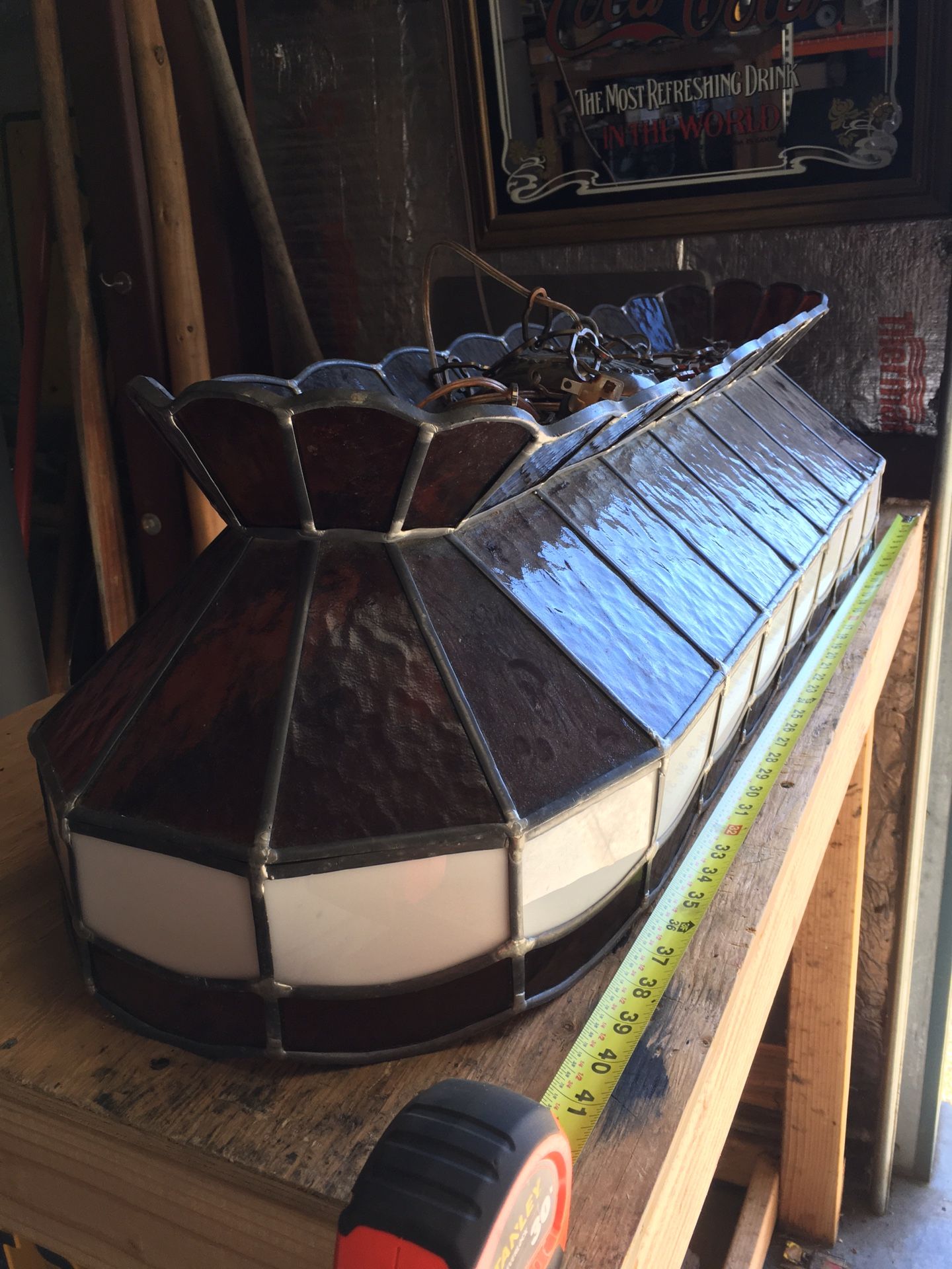 Vintage pool table Light