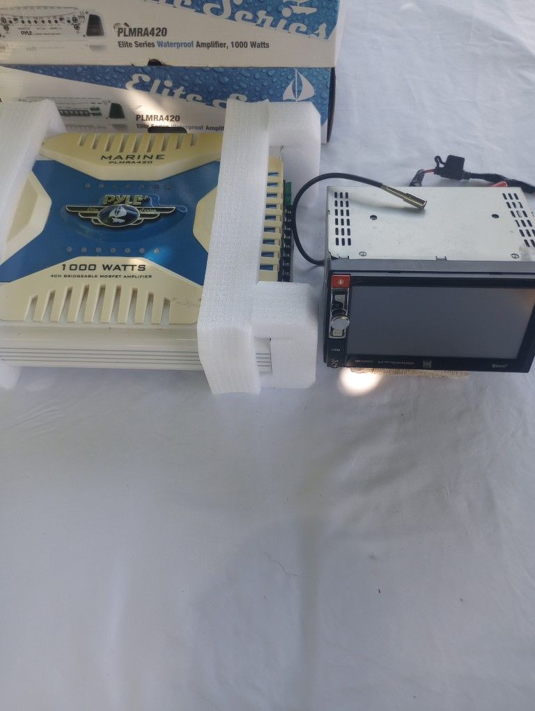 Car Stereo And Amplifier