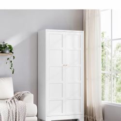 72" White Kitchen Pantry Storage 