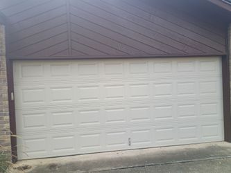 Garage door desert tan color