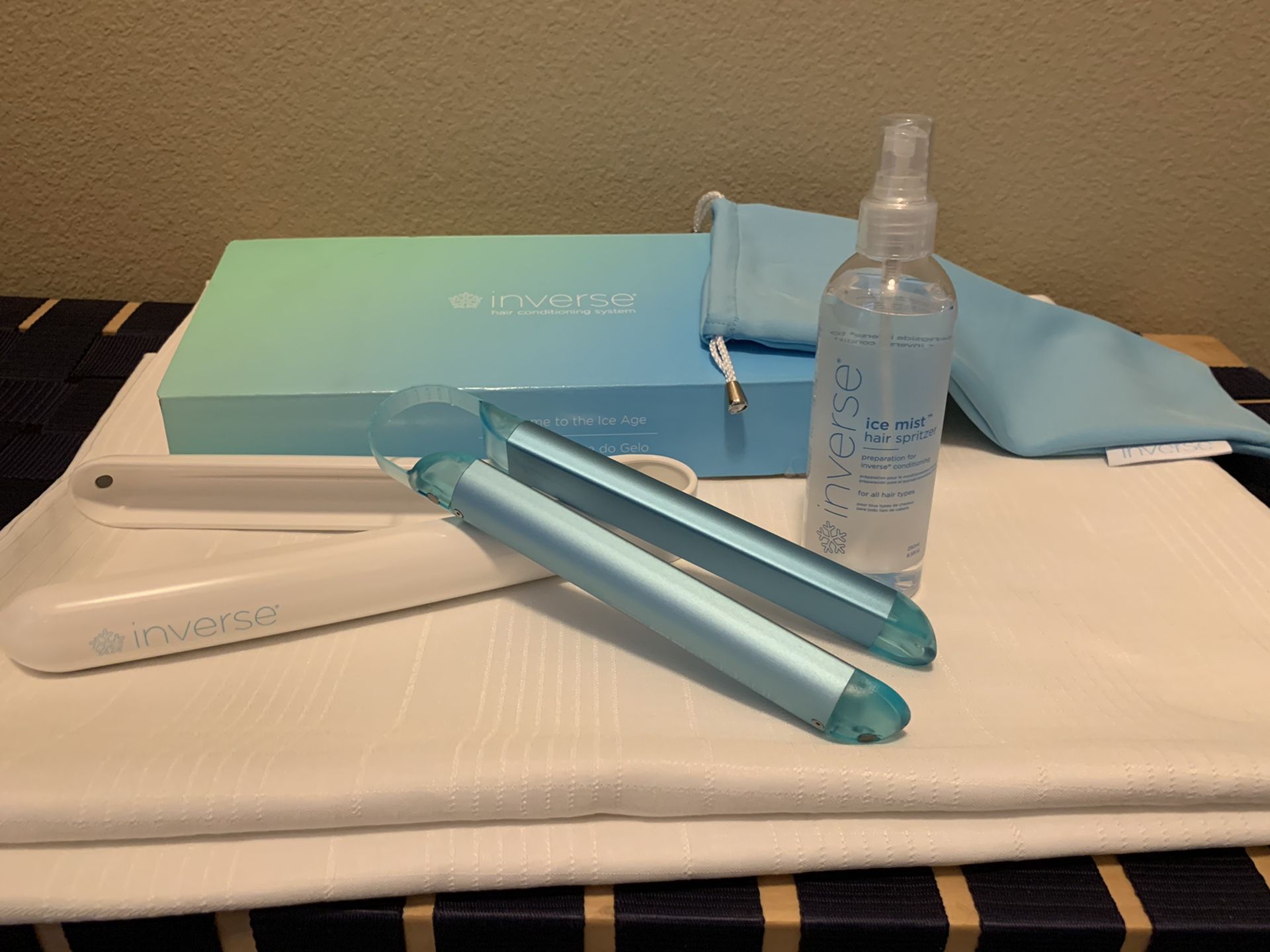 New INVERSE Ice Hair Conditioning System Set + Ice Mist Hair Spritzer