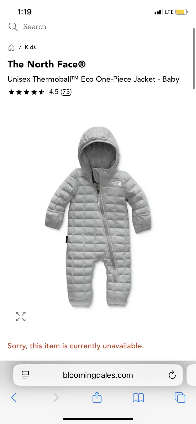 The North Face Thermoball Size 18-24 M
