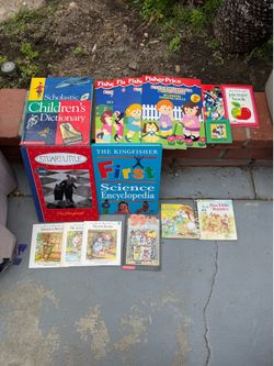 Lot of 16 Children’s Kids Books Dictionary Science Encyclopedia Stuart Little 90s