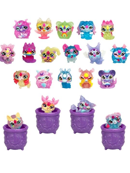 Magic Mixies Minis Shimmerverse Series Mega Pack - 20 Mixies, 4 Hidden in Cauldrons, 5 New Powers to Discover, 90 to Collect