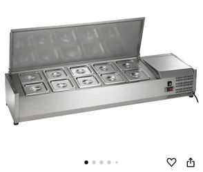 artic counter refrigerated prep station